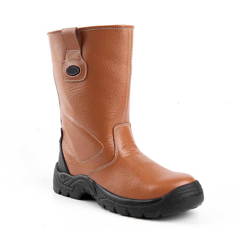 Botas de trabajo de construcción impermeables de cuero en relieve Action