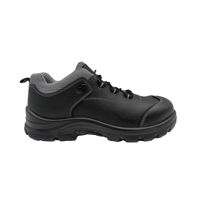 Zapatos de seguridad con placa de acero de piel de vaca en relieve