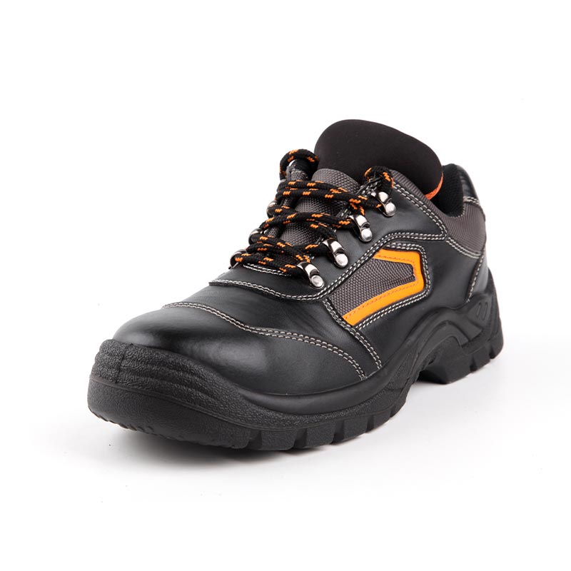 Botas de trabajo antiestáticas de piel de vacuno lisa de corte bajo