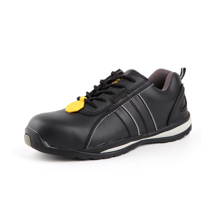 Zapatos de seguridad de construcción protectores con punta de acero de corte bajo