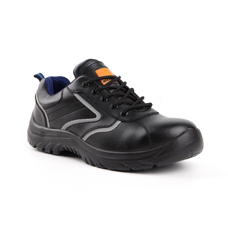Zapatos de seguridad de construcción antideslizantes con punta de acero de corte medio