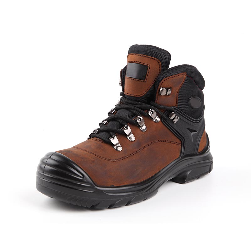 Zapatos de seguridad de construcción impermeables con punta de acero de corte medio